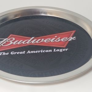 Budweiser The Great American Beer Tray  a few flaws  but still in good shape.
